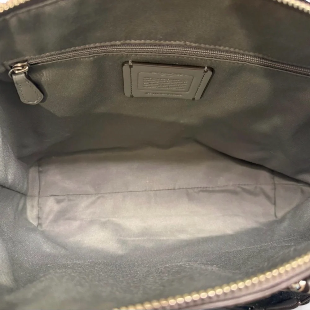 COACH Prairie Satchel & Crossbody | F79999 | Heather Grey Leather & Suede | EUC - Picture 7 of 11